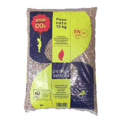 Pellets de madera ASTURIAS de 77 sacos - Imagen 3